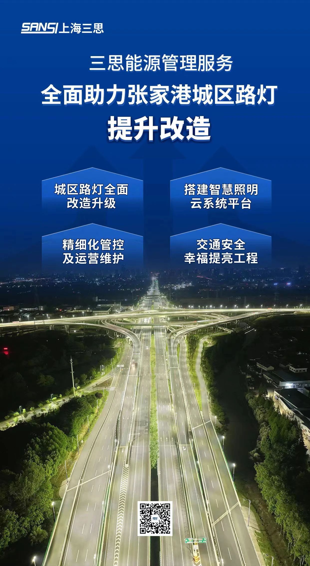 重磅,三思,能源管理服務,全面助力,張家港,城區(qū),路燈升級改造